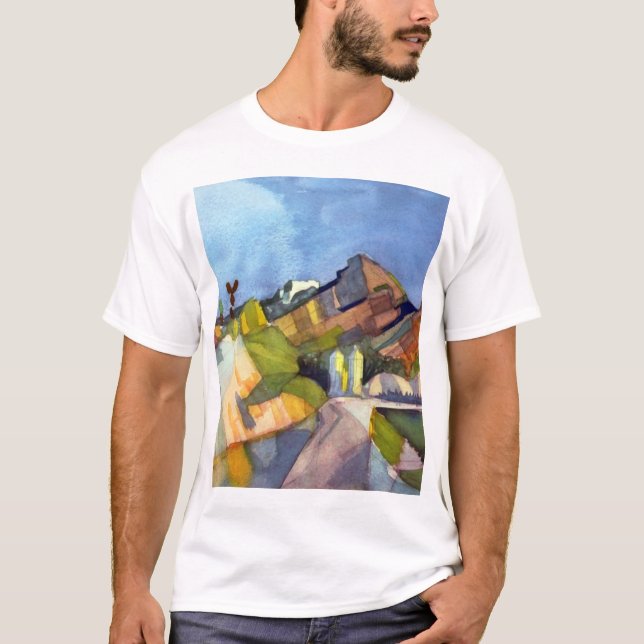 T-shirt August Macke - paysage rocheux (Devant)