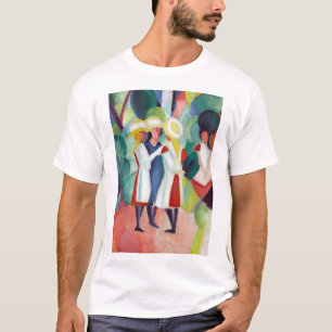 T-shirt August Macke trois filles dans des chapeaux de