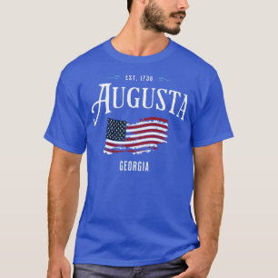 T-shirt Augusta Géorgie GA Patriotique USA Drapeau Vieux G