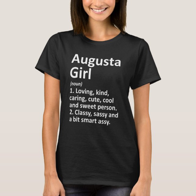 T-shirt AUGUSTA GIRL GA GEORGIA Funny City Accueil Racines (Devant)