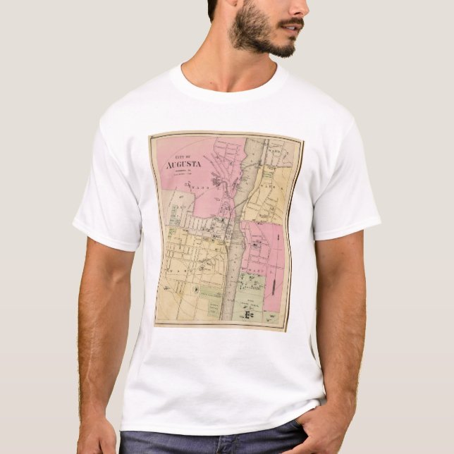 T-shirt Augusta, le comté de Kennebec (Devant)