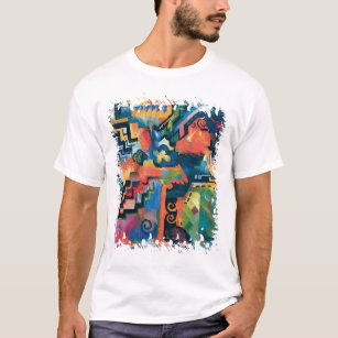 T-shirt Auguste Macke - Hommage À L'Art Moderne Abstrait