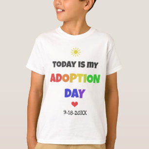 T-shirt Aujourd'hui est ma chemise datée lumineuse de jou