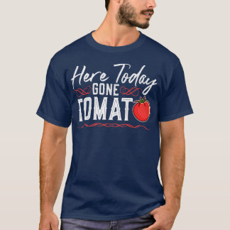 T-shirt Aujourd'hui est parti Tomate, Vegan Punk Végétarie