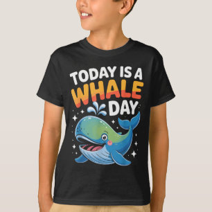 T-shirt Aujourd'hui Est Un Jour De Baleine Mignon Dessin A