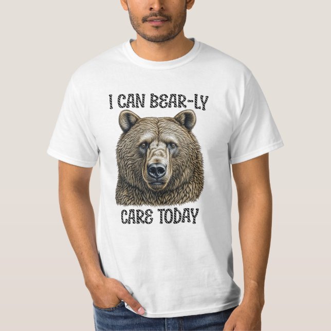 T-shirt Aujourd'Hui, Je Peux M'Occuper De L'Ours | Jeu d'o (Devant)