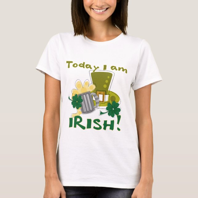 T-shirt Aujourd'hui je suis irlandais (Devant)