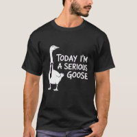 Aujourd'hui, je suis une oie sérieuse drôle animal