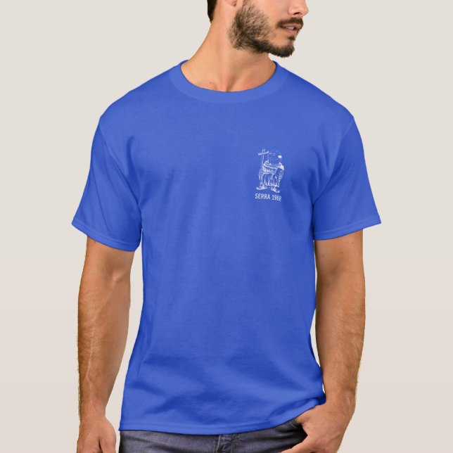 T-shirt Aumônier 1968-Blue de Serra (Devant)