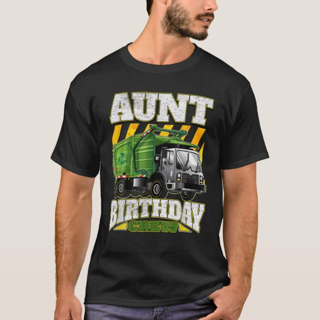 T-shirt Aunt Birthday Crew (Devant)