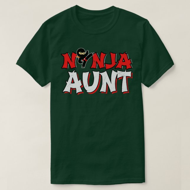 T-shirt Aunt Ninja Shirt - Mom of the Birthday Ninja for M (Design devant)