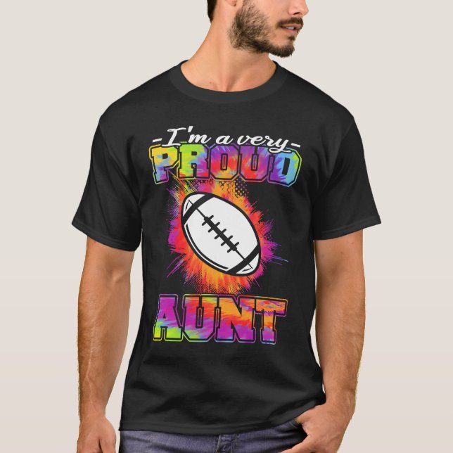 T-shirt Aunt Of A Footballplayer  American Football (Devant)
