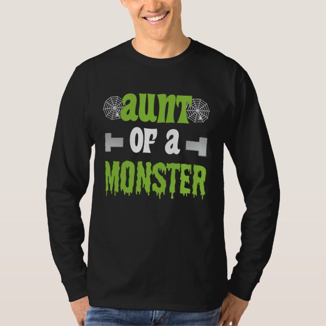 T-shirt Aunt of Monsters Matching Family Halloween (Devant)