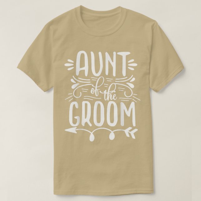 T-shirt Aunt Of The Groom Matching Wedding and Bachelore P (Design devant)