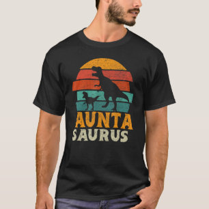 T-shirt Auntasaurus T rex Dinosaur Auntie Saurus Famille M