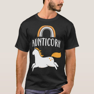 T-shirt Aunticorn Tante Cute Unicorn Famille Femmes