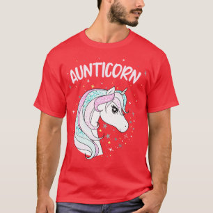 T-shirt Aunticorn Tante Unicorn Fantastique Femme de famil