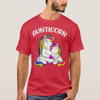 T-shirt Aunticorn Unicorn Tante Femmes