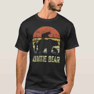 T-shirt Auntie Bear Matching Family Cub 3 kids Mother's Da