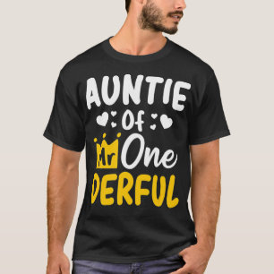 T-shirt Auntie of Mr Onederful 1st Party Matching Family 