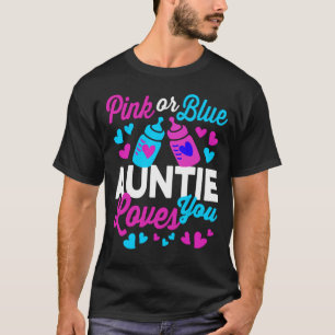 T-shirt AUNTIE rose ou bleu vous aime   Gardien du genre
