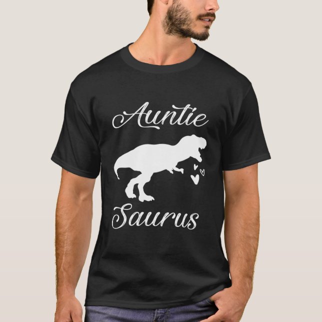 T-shirt Auntiesaurus Cadeau Tante Saurus Dinosaur Nouvelle (Devant)