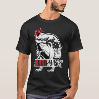T-shirt Auntiesaurus Rex Dinosaur Auntie Saurus Famille Ma