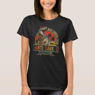 T-shirt Auntiesaurus Rex Dinosaur Auntie Saurus Famille Ma