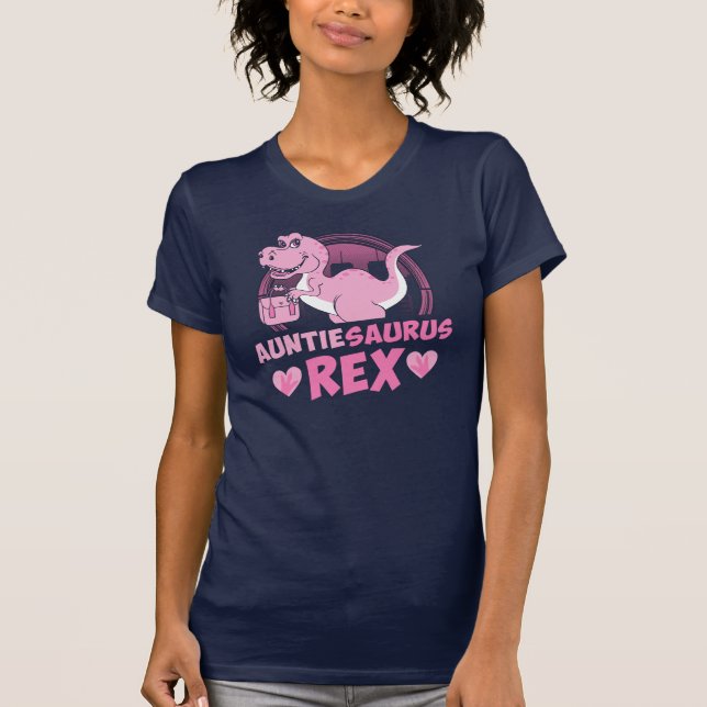 T-shirt Auntiesaurus Rex Dinosaur Cadeau pour Tante (Devant)