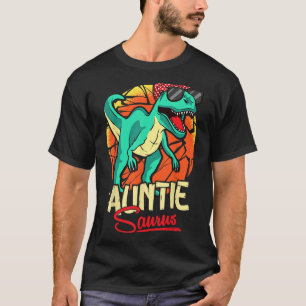 T-shirt Auntiesaurus T Rex Auntie Saurus Dinosaur Famille 