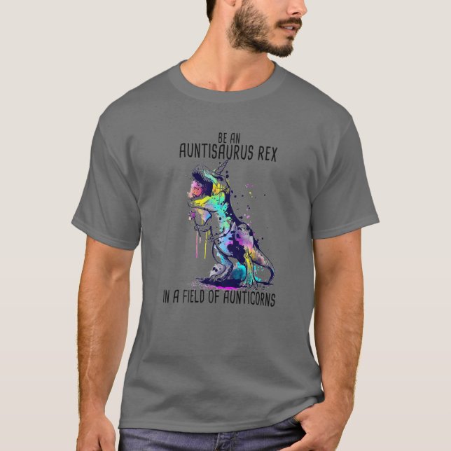 T-shirt Auntisaurus Rex Comme une tante normale seulement  (Devant)