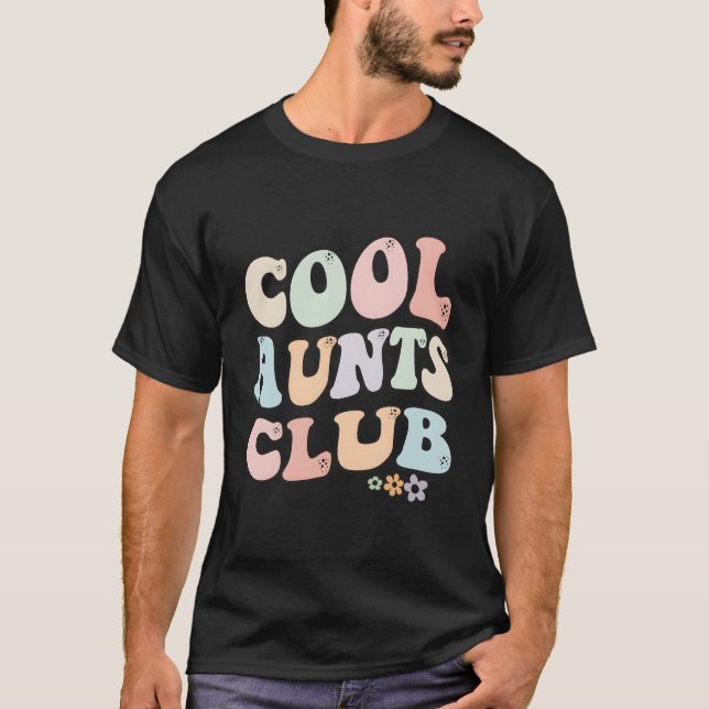 T-shirt Aunts Club Floral de couleurs Tantes Club Tante (Devant)