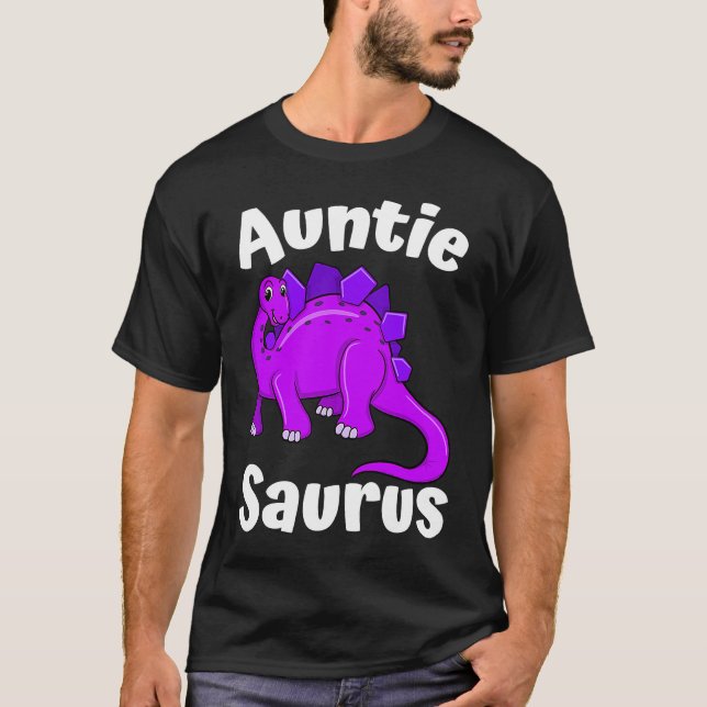 T-shirt Auntsaurus Aunt Dinosaur  Dino (Devant)