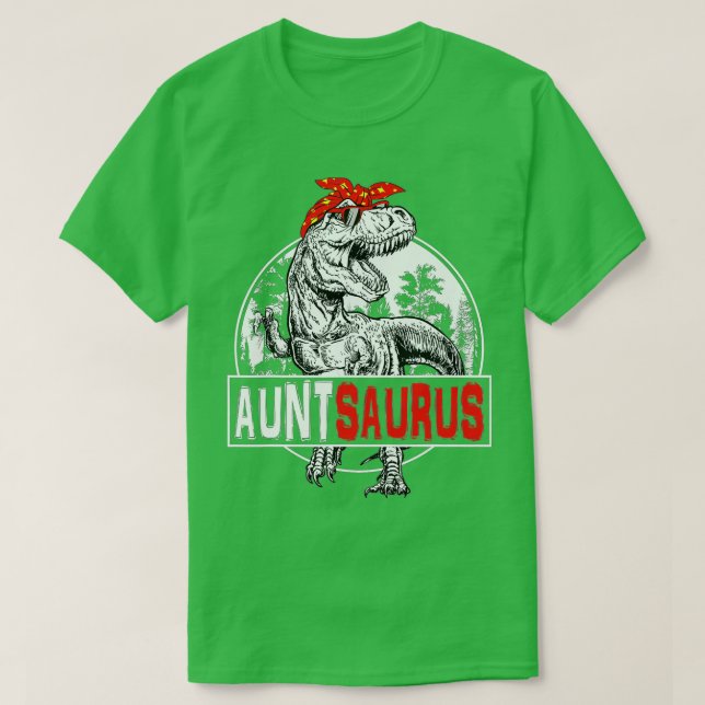 T-shirt Auntsaurus T rex Dinosaur Aunt Saurus Family Match (Design devant)