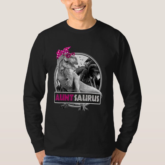 T-shirt Auntsaurus T Rex Dinosaur Tante Saurus Famille (Devant)