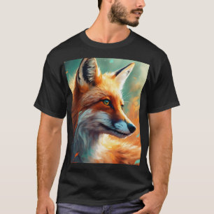 T-shirt Aur élégant Confortable Fasion (Renard rouge)