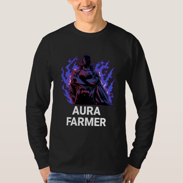T-shirt Aura Farmer Cool Anime Super Hero (Devant)