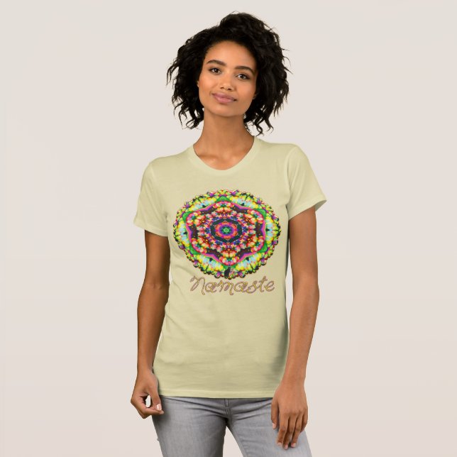 T-shirt Aura Namaste Kaleidoscope (Devant entier)