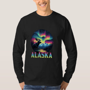 T-shirt Aurora, aurore boréale de l'Alaska Vacat de l'Alas
