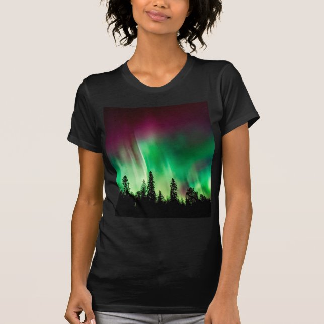 T-shirt aurora boréale (Devant)