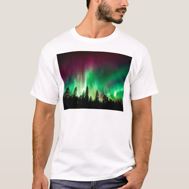 T-shirt aurora boréale (Devant)