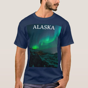 T-shirt Aurora Borealis Lumières du Nord Norvège Arctique 