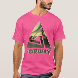 T-shirt Aurora Borealis Norvège Nature Sky Ice Camping Hik