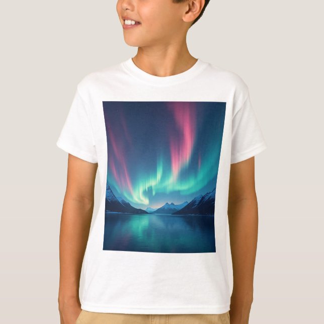 T-shirt Aurora islandais (Devant)