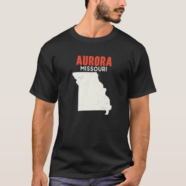 T-shirt Aurora Missouri USA State America Travel Missouria (Devant)