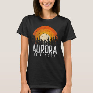 T-shirt Aurora New York NY Retro Vintage les années 70 80s