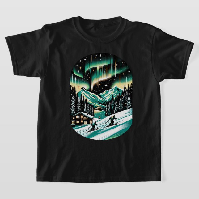 T-shirt Aurora Ski Adventure Unisex (Poser)