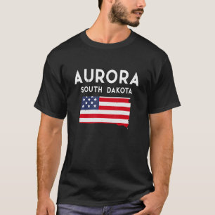 T-shirt Aurora South Dakota USA State America Travel South
