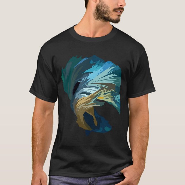 T-shirt aurore bleue (Devant)