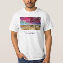 Aurore boréale à l'aquarelle | Terres de prairie d